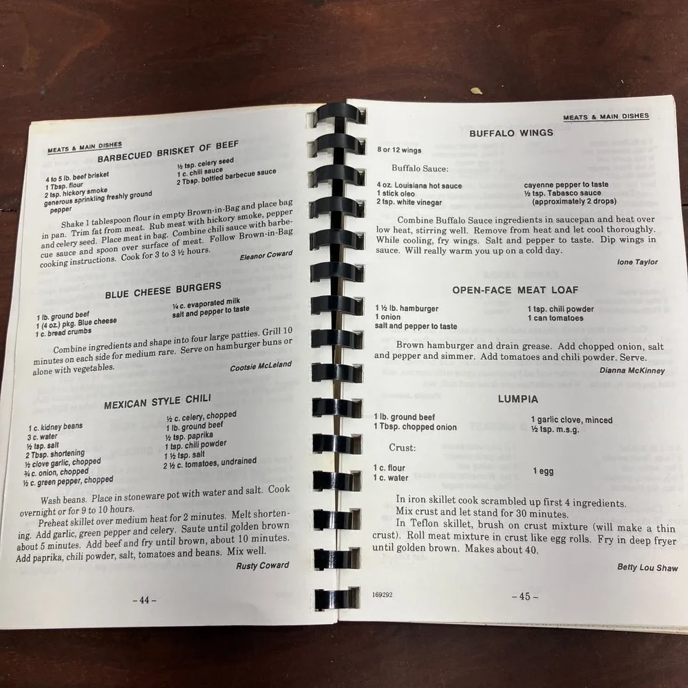 VTG 1992 West Tawakoni Texas Rebekah Lodge 58 Cookbook Seasoned With Love Vol 1